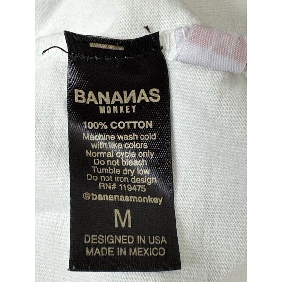 Bananas Monkey "Homies" T Shirt Tee Top White Mens Size Medium Sold Out!! - Picture 5 of 7